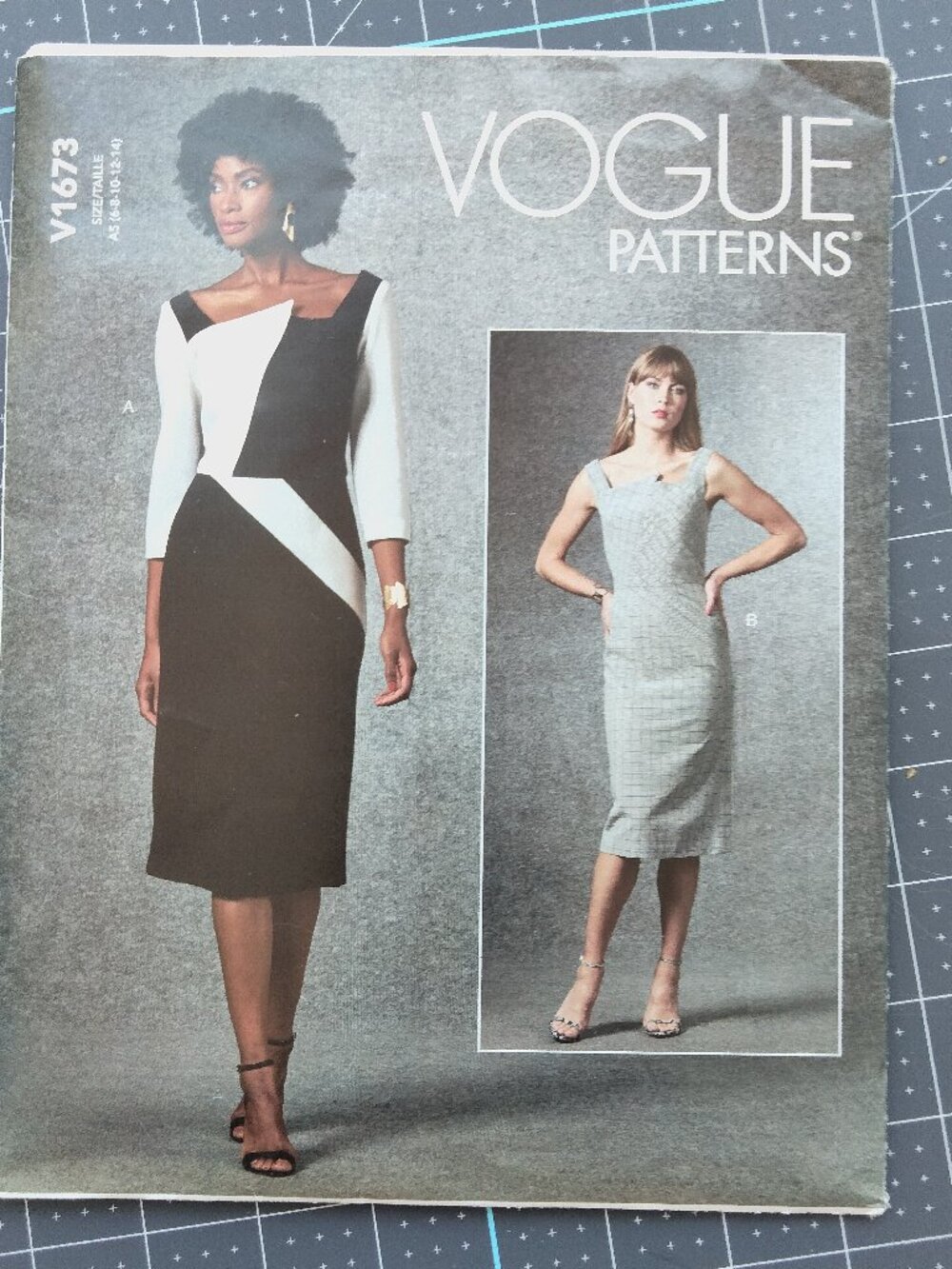 V1673 Vogue Pattern, 6-14, Misses' Dress, Uncut, FF, OOP